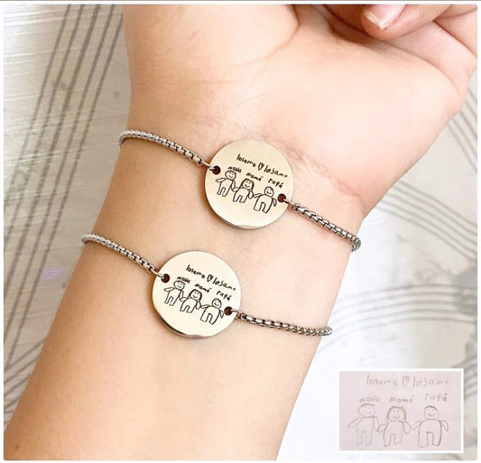 Pulsera círculo personalizada